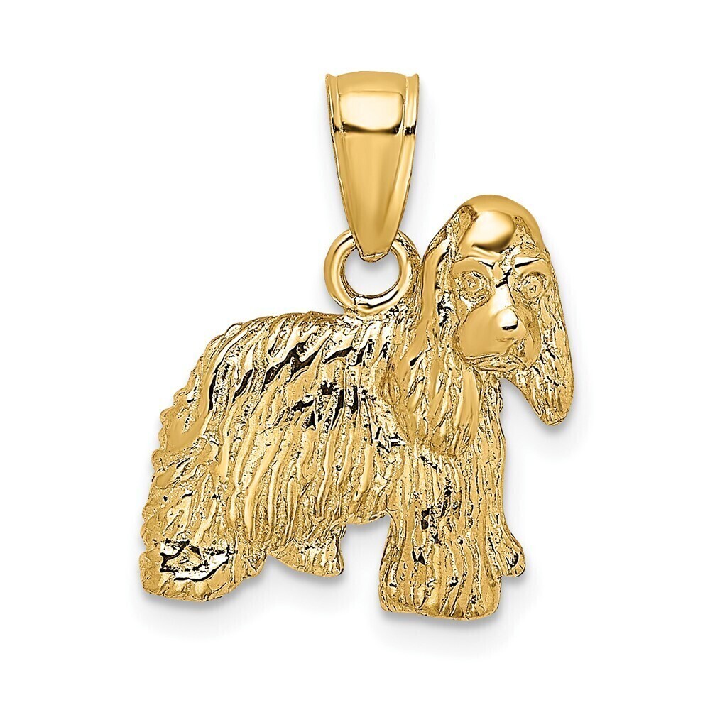 Kazi Luxury 10K 2-D Cocker Spaniel Dog Charm